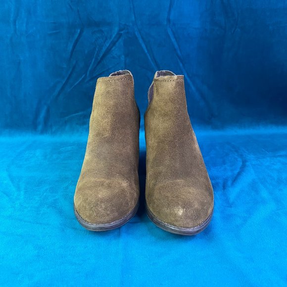 Steve Madden Adelphie Suede Boots Green - Picture 2 of 10